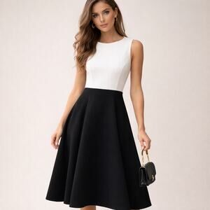 casual dress navy blue Women's Summer Sleeveless Casual Dresses Swing Cover Up Elastic Sundress with Pockets Navy / L